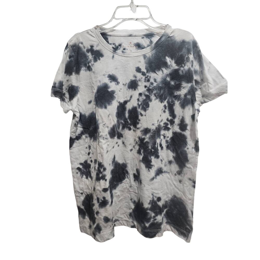 Danskin Tie Dye Shirt Size Small Black White